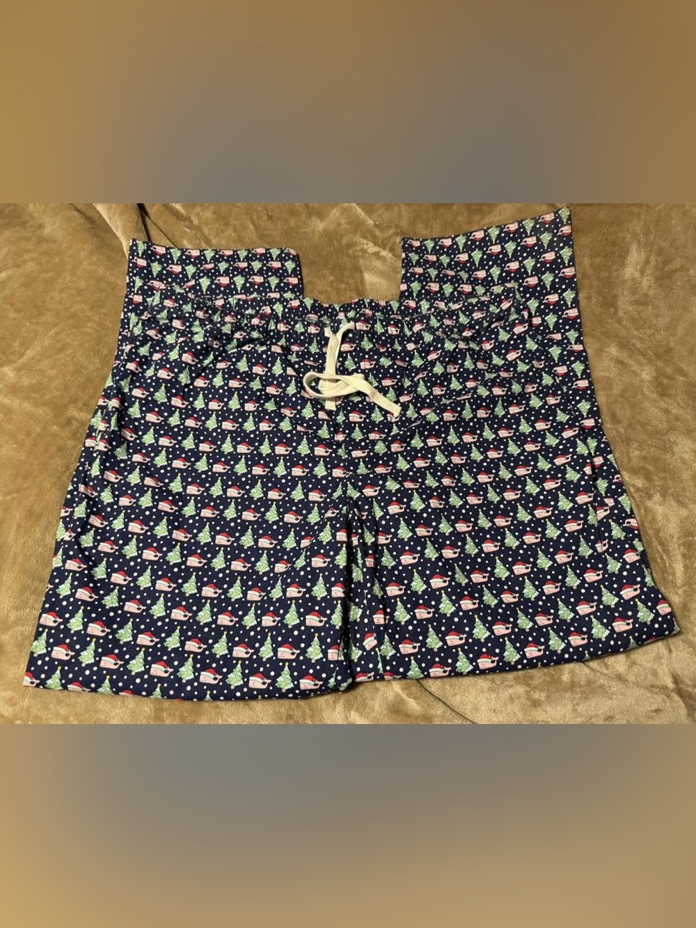 Vineyard Vines Navy Holiday Print Pajama Pants size XL